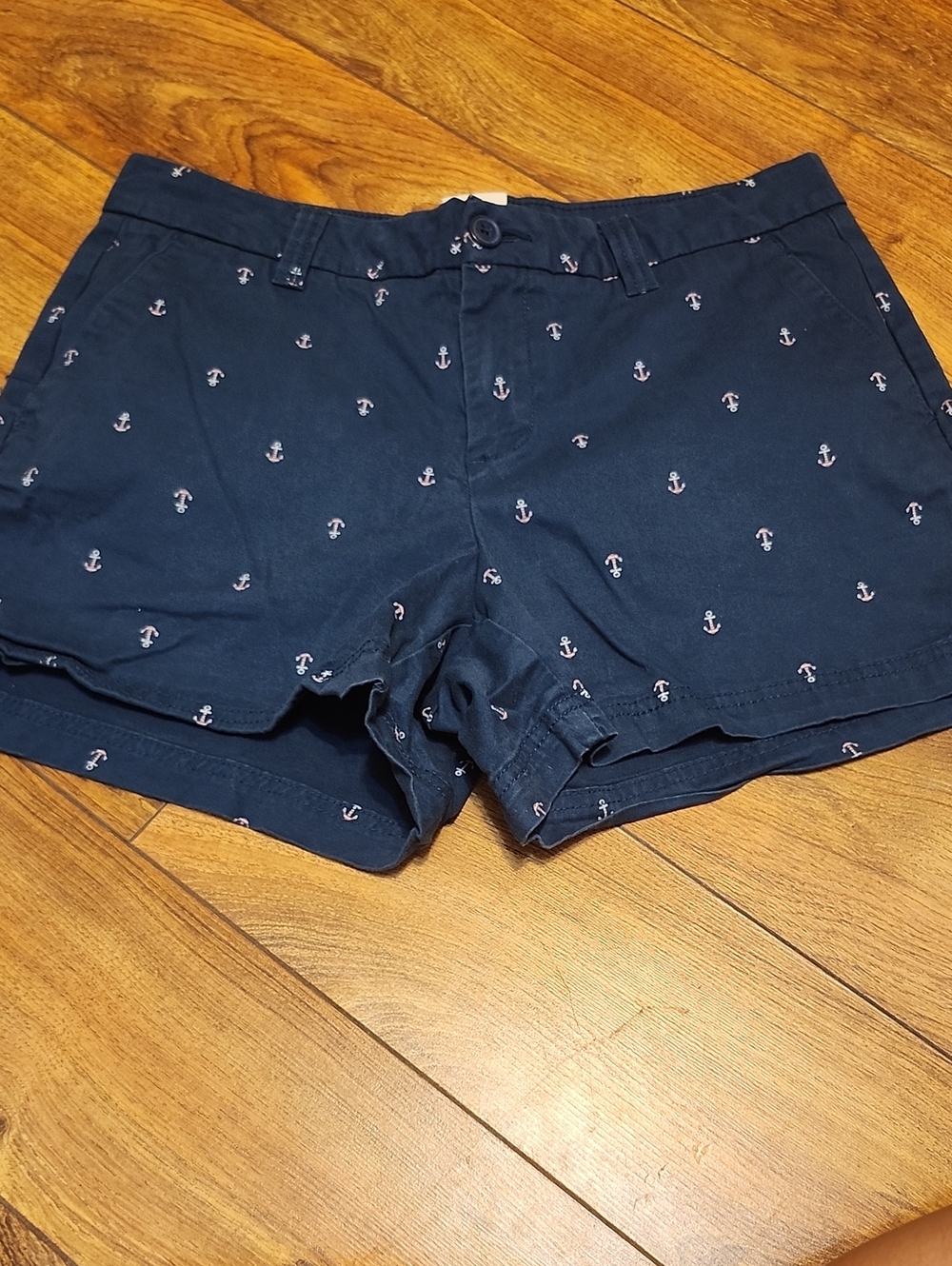 ❤️3 For 10.❤️Magellan Outdoors Navy Anchor Print Women's Shorts